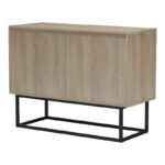 Μπουφές Dabia pakoworld sonoma-πόδι μαύρο μέταλλο 100x40x74εκ - Image 4