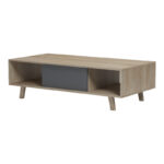 Τραπέζι σαλονιού Elonza pakoworld sonoma-ανθρακί 120x60x36εκ - Image 4