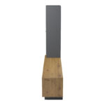 Σύνθετο σαλονιού Tilveo pakoworld oak-ανθρακί 230x41.5x180εκ - Image 5