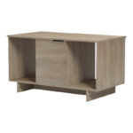 Τραπέζι σαλονιού Nalinda pakoworld sonoma 100x55x55εκ - Image 4
