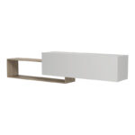 Έπιπλο τηλεόρασης επιτοίχιο Olande pakoworld sonoma-λευκό 210x35x48εκ - Image 4
