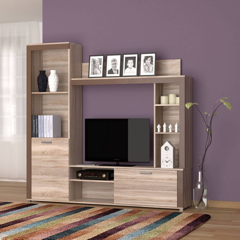 2538 Σύνθεση Tηλεόρασης Badan 188x35x181εκ Σονόμα-Μόκκα - Image 1