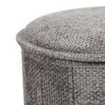 Σκαμπό-μπαούλο Trebia pakoworld γκρι ύφασμα 76x38x38εκ - Image 2