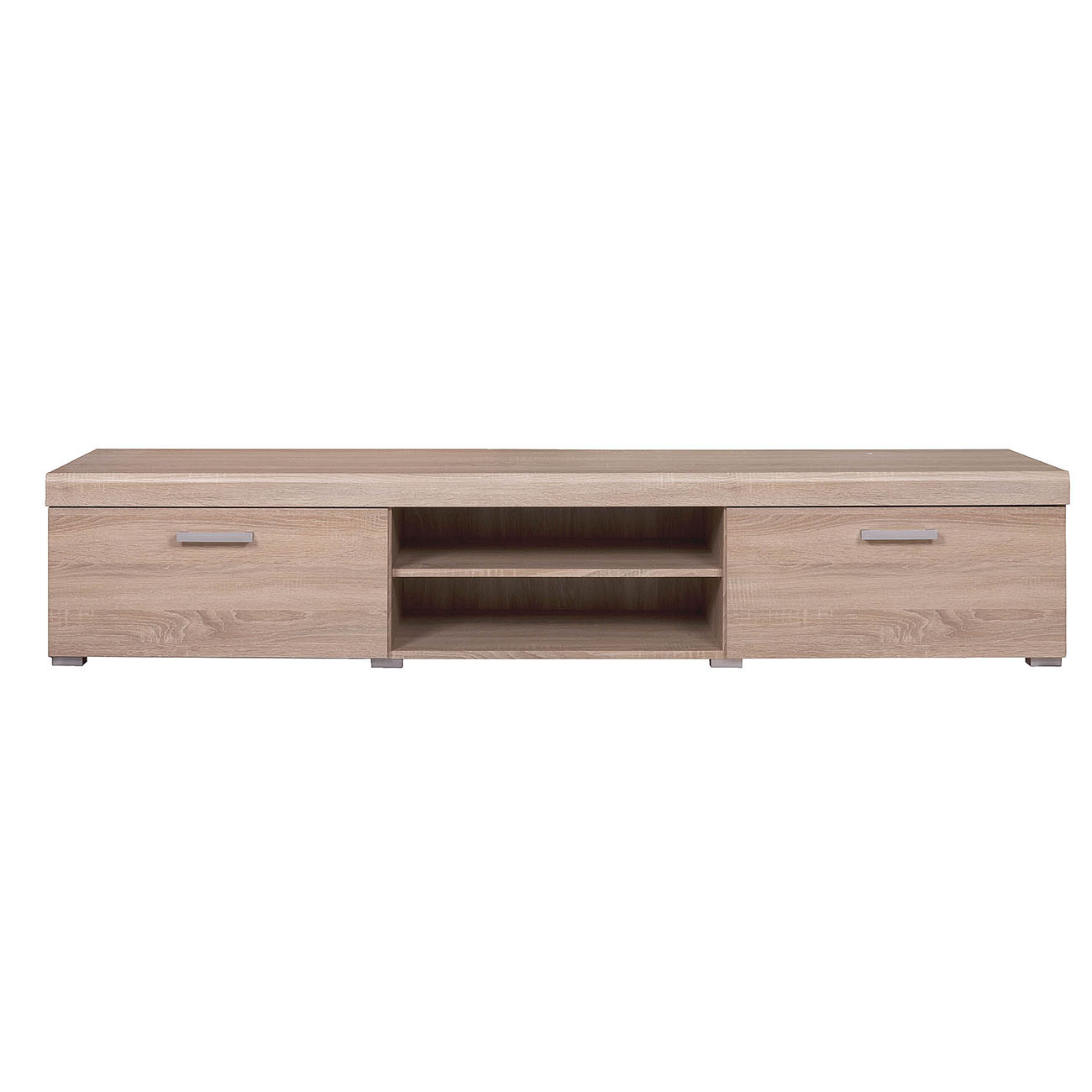 2572 Έπιπλο TV Damis 200x45x39εκ Με MDF Διακόσμηση Sonoma - Image 1