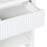 Κομοδίνο Zeplen pakoworld MDF σε λευκή απόχρωση 40x30x53εκ - Image 4