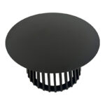 Τραπέζι σαλονιού Domonic pakoworld mdf σε μαύρη απόχρωση Φ80x45εκ - Image 2
