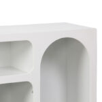 Μπουφές Emersi pakoworld με ράφια mdf σε λευκή απόχρωση 164x34x76εκ - Image 3