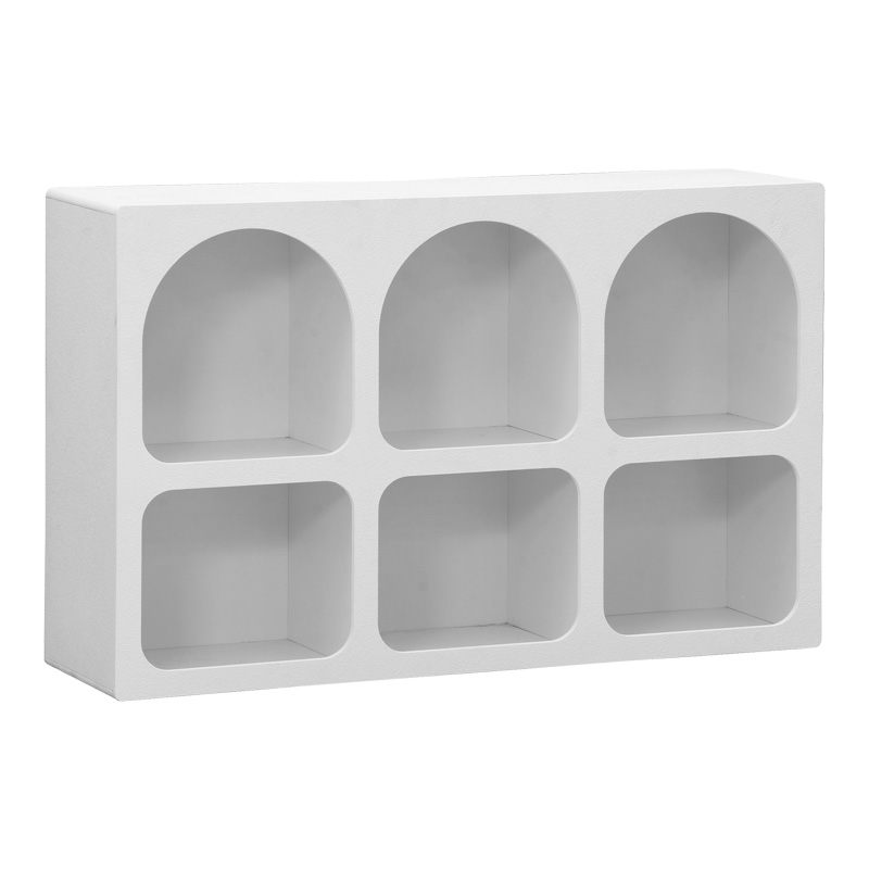 260-000040-1 Μπουφές Emersi pakoworld με ράφια mdf σε λευκή απόχρωση 120x35x76εκ - Image 1