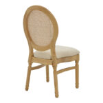 Καρέκλα Canco pakoworld φυσικό rubberwood-φυσικό rattan 50x53x98εκ - Image 3