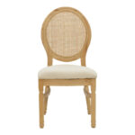 Καρέκλα Canco pakoworld φυσικό rubberwood-φυσικό rattan 50x53x98εκ - Image 5