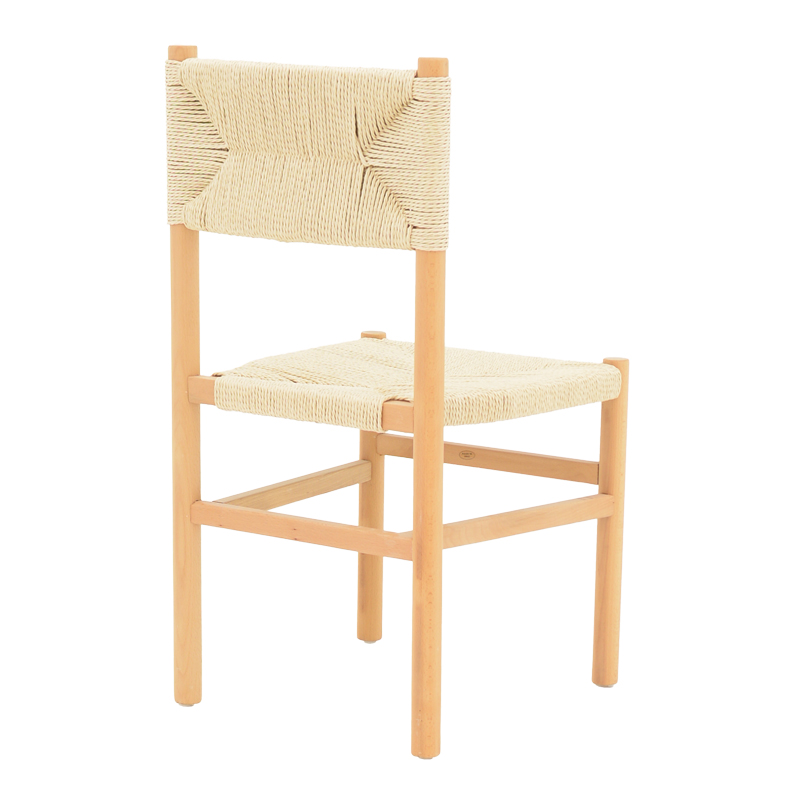 263-000042-1 Καρέκλα Oarvine pakoworld φυσικό rubberwood-φυσικό σχοινί 46x52x88εκ - Image 1