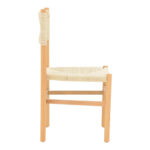 Καρέκλα Oarvine pakoworld φυσικό rubberwood-φυσικό σχοινί 46x52x88εκ - Image 2