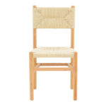 Καρέκλα Oarvine pakoworld φυσικό rubberwood-φυσικό σχοινί 46x52x88εκ - Image 3