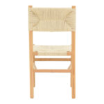 Καρέκλα Oarvine pakoworld φυσικό rubberwood-φυσικό σχοινί 46x52x88εκ - Image 4
