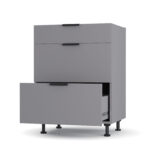 Craft Κάτω Ντουλάπι Συρταριέρα Γραφίτης 60x48x82cm - Image 2