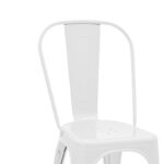 Καρέκλα Utopia pakoworld λευκό μέταλλο 44x44x85εκ - Image 4