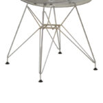 Καρέκλα Adelle pakoworld PP διάφανο γκρι-inox πόδι 46x55x81εκ - Image 5