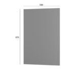 Craft Κάτω Πλαϊνό Κουζίνας Γραφίτης 58x1.6x87cm - Image 2