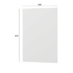 Κάτω Πλαϊνό Κουζίνας Modest Λευκό 58x1.6x87cm - Image 2