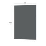 Modest Κάτω Πλαϊνό Κουζίνας Ανθρακί 58x1.6x87cm - Image 2