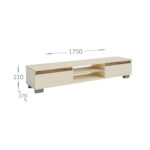 Έπιπλο TV Lilu Μπεζ-Σκούρο Δρυς 175x37x31cm - Image 2