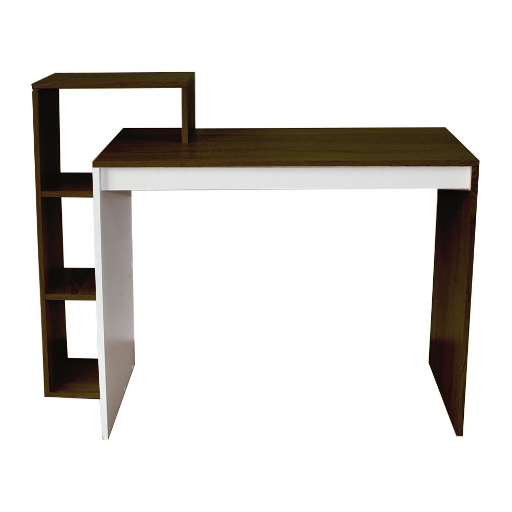 3022 Γραφείο 110Ν Wenge-Λευκό 110x40x90εκ - Image 1