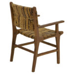 Πολυθρόνα Refane pakoworld φυσικό teak ξύλο-ψάθα 55x60x85εκ - Image 3