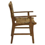 Πολυθρόνα Refane pakoworld φυσικό teak ξύλο-ψάθα 55x60x85εκ - Image 4