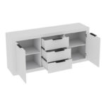 Μπουφές Doha pakoworld σε λευκή απόχρωση 180x45x80.5εκ - Image 2