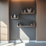 Ραφιέρα τοίχου Derva pakoworld σε oak απόχρωση 30x15x10cm