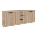 Μπουφές Doha pakoworld σε sonoma απόχρωση 210x45x80.5εκ