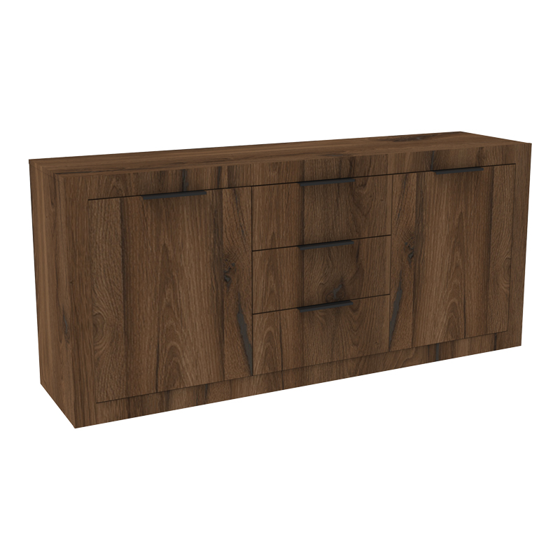 361-000126-1 Μπουφές Doha pakoworld καρυδί με oak 180x45x80.5εκ - Image 1