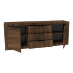 Μπουφές Doha pakoworld καρυδί με oak 210x45x80.5εκ - Image 2