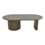 Τραπέζι σαλονιού Flute pakoworld wenge μασίφ ξύλο μάνγκο 130x65x40εκ - Image 2