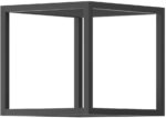 Ραφιέρα τοίχου 38106-ENJ-M-30 Γραφίτης+Μαύρο 30x30x35cm
