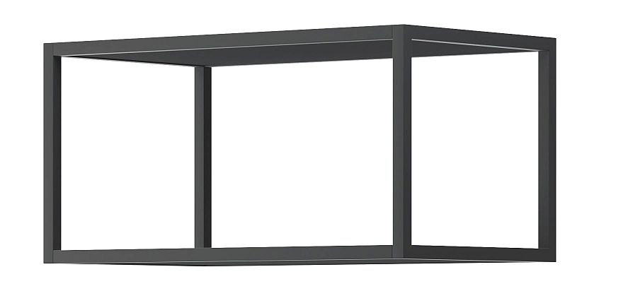 38106ENJM60 Ραφιέρα τοίχου 38106-ENJ-M-60 Μαύρο 60x30x35cm - Image 1
