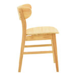 Καρέκλα Lumnia pakoworld rubberwood σε φυσική απόχρωση 46x50x76εκ - Image 4