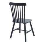 Καρέκλα Bristol pakoworld rubberwood σε μαύρη απόχρωση 45x51x86εκ - Image 3
