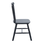 Καρέκλα Bristol pakoworld rubberwood σε μαύρη απόχρωση 45x51x86εκ - Image 4