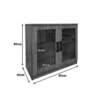 Παπουτσοθήκη-ντουλάπι Sapato pakoworld σε oak απόχρωση 80x40x80εκ - Image 4