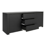 Μπουφές Kalya pakoworld σε ανθρακί απόχρωση 220x49x89.5εκ - Image 3