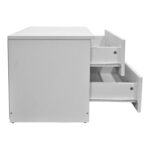 Κομοδίνο Athos pakoworld σε λευκή απόχρωση 48x40x41.5εκ - Image 3