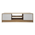 Έπιπλο τηλεόρασης Sasa pakoworld sonoma-λευκό 150x35x41.5εκ - Image 3
