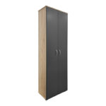 Παπουτσοθήκη-Ντουλάπα Racka pakoworld sonoma-ανθρακί 58x34x186εκ - Image 2