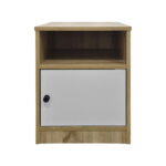 Κομοδίνο Lenea pakoworld sonoma-λευκό 40x40x50εκ - Image 2