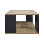 Τραπέζι σαλονιού Zelegan pakoworld sonoma-ανθρακί 60x60x39εκ - Image 2