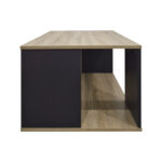 Τραπέζι σαλονιού Zelegan pakoworld sonoma-ανθρακί 90x60x44.5εκ - Image 3