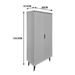 Παπουτσοθήκη-ντουλάπα Oufelia pakoworld λευκό 60x32.5x134.5εκ - Image 4