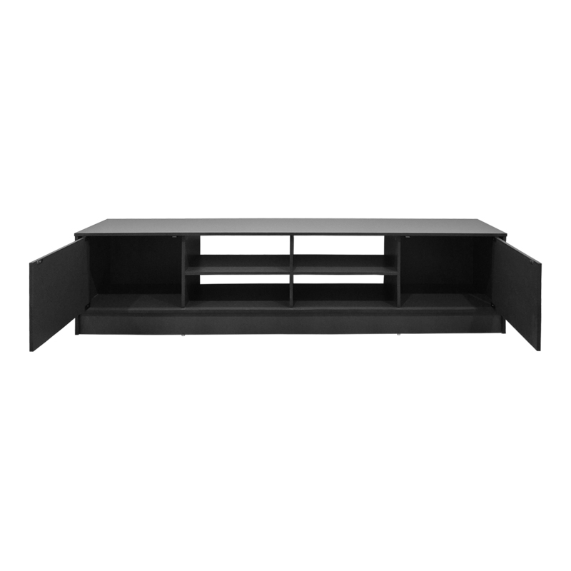 383-000152-1 Έπιπλο τηλεόρασης Tivia pakoworld ανθρακί 180x35x41.5εκ - Image 1