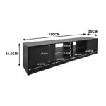 Έπιπλο τηλεόρασης Tivia pakoworld ανθρακί 180x35x41.5εκ - Image 4